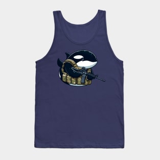 Tactical Orca Majesty Tee: Where Strength Meets Oceanic Elegance Tank Top